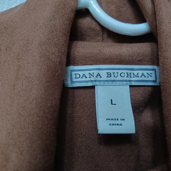 Dana Buchman Blazer Sweater Faux Suede. Size L - Picture 3 of 4